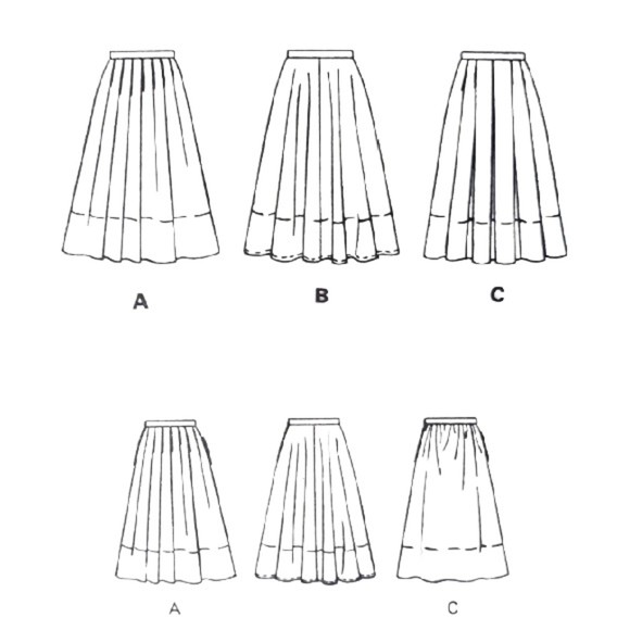 McCall's Pattern 3254 Misses' Below Knee Flared & Pleated Skirts ~ Size 8 - Picture 2 of 4